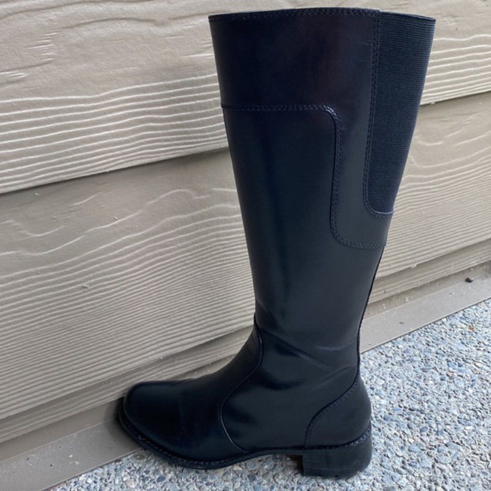 Taryn Rose Leather Riding Boot - Picture 12 of 14